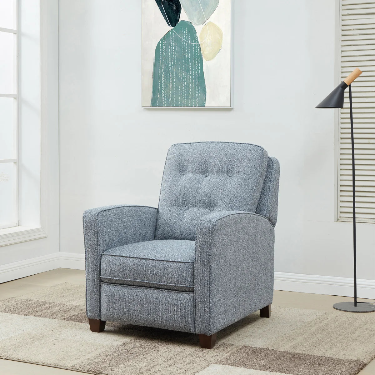 Fabric Pushback Recliner