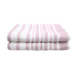 Textured Stripe Bath Sheets, 2-pack