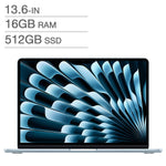 Apple MacBook Air 13.6 in., Apple M4 Chip - 16 GB RAM, 512 GB SSD