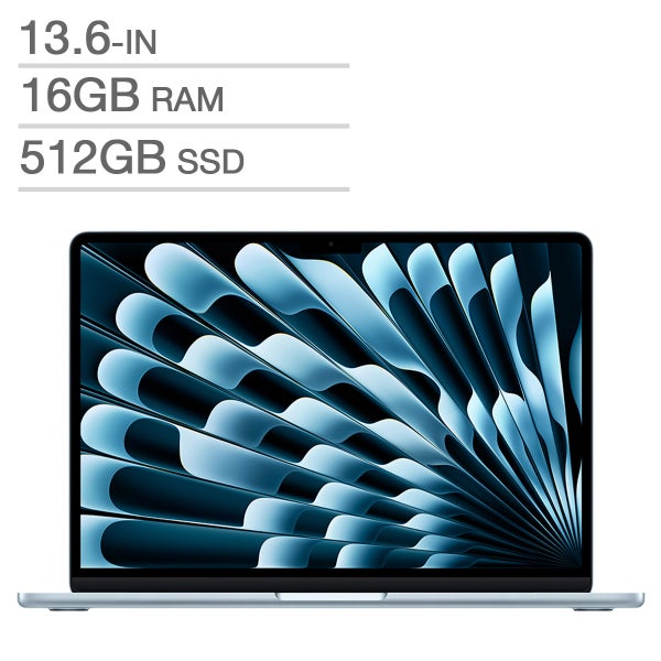 Apple MacBook Air 13.6 in., Apple M4 Chip - 16 GB RAM, 512 GB SSD
