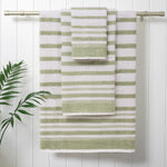 Textured Stripe Towel Set, 6 Piece
