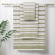 Textured Stripe Towel Set, 6 Piece