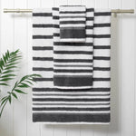 Textured Stripe Towel Set, 6 Piece