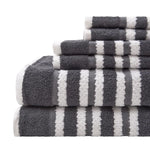 Textured Stripe Towel Set, 6 Piece