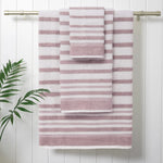 Textured Stripe Towel Set, 6 Piece