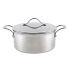 Lagostina Hammered 5-Ply Clad Stainless Steel Cookware Set, 8-pieces