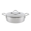 Lagostina Hammered 5-Ply Clad Stainless Steel Cookware Set, 8-pieces