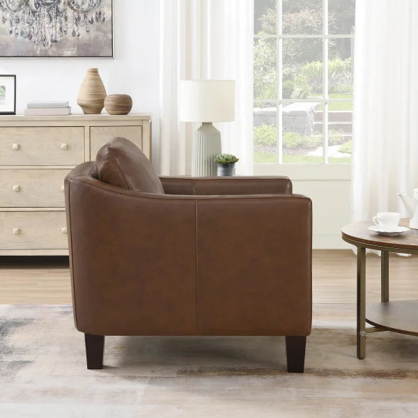 Simon Li – Reagan Top-grain Leather Armchair