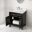 Loxley Rowe Marbella Vanity in Dark Ebony with Quartz Top