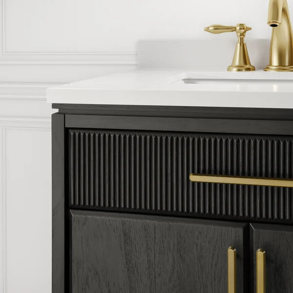 Loxley Rowe Marbella Vanity in Dark Ebony with Quartz Top