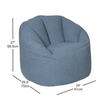 Norka Living Rod Sherpa Bean Bag Chair