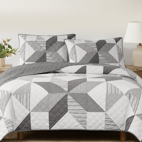 Origami Patchwork Quilt Set, 3-piece