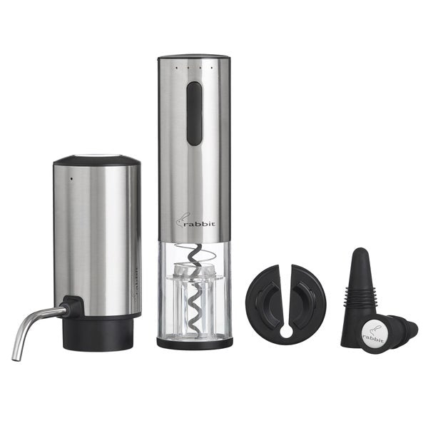Rabbit 5-Piece Electric Corkscrew and Wine Set
