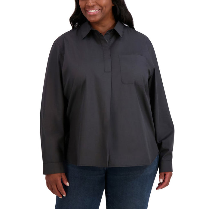French Connection Women's Henley Blouse