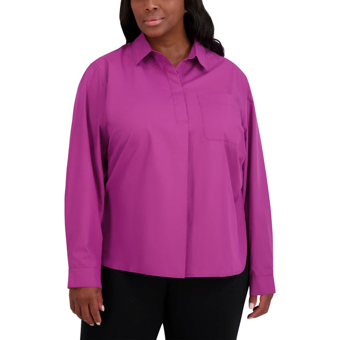 French Connection Women's Henley Blouse