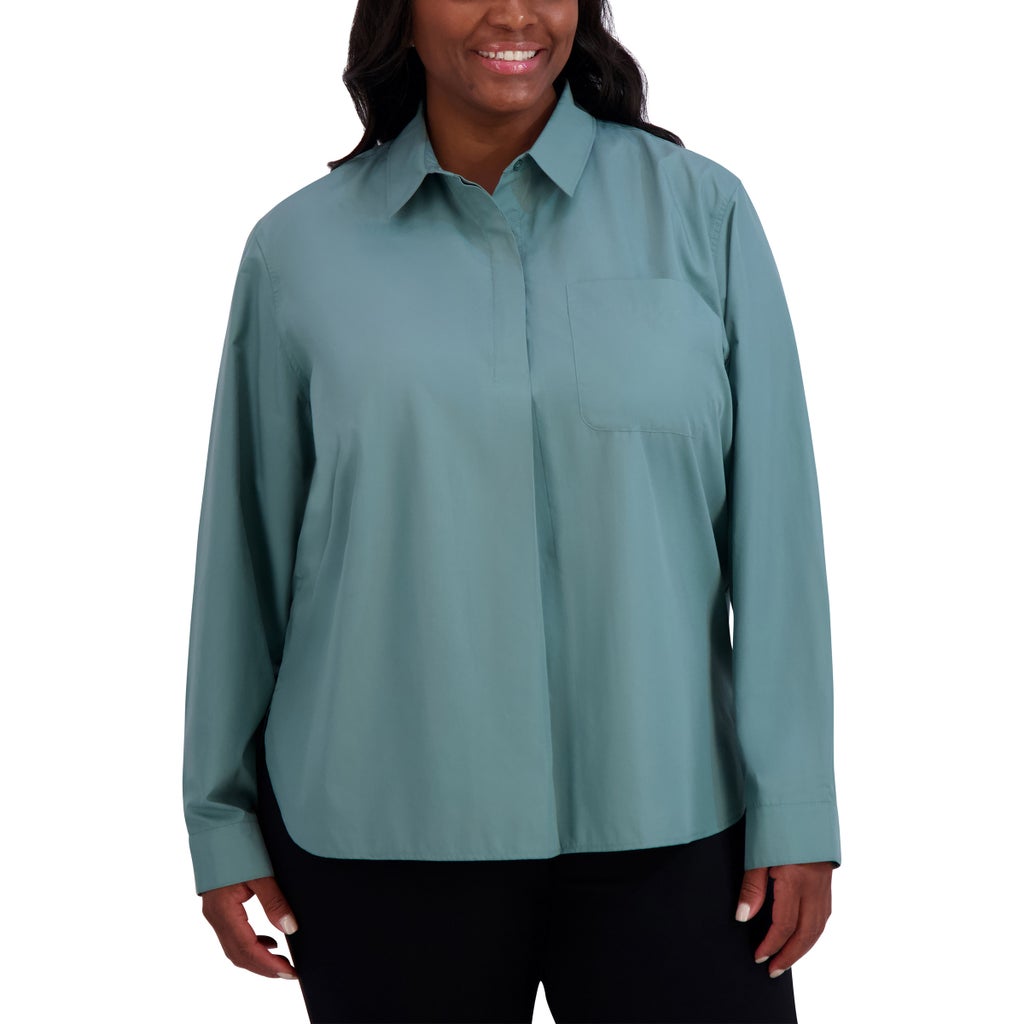 French Connection Women's Henley Blouse