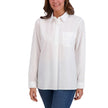 French Connection Women's Henley Blouse - White