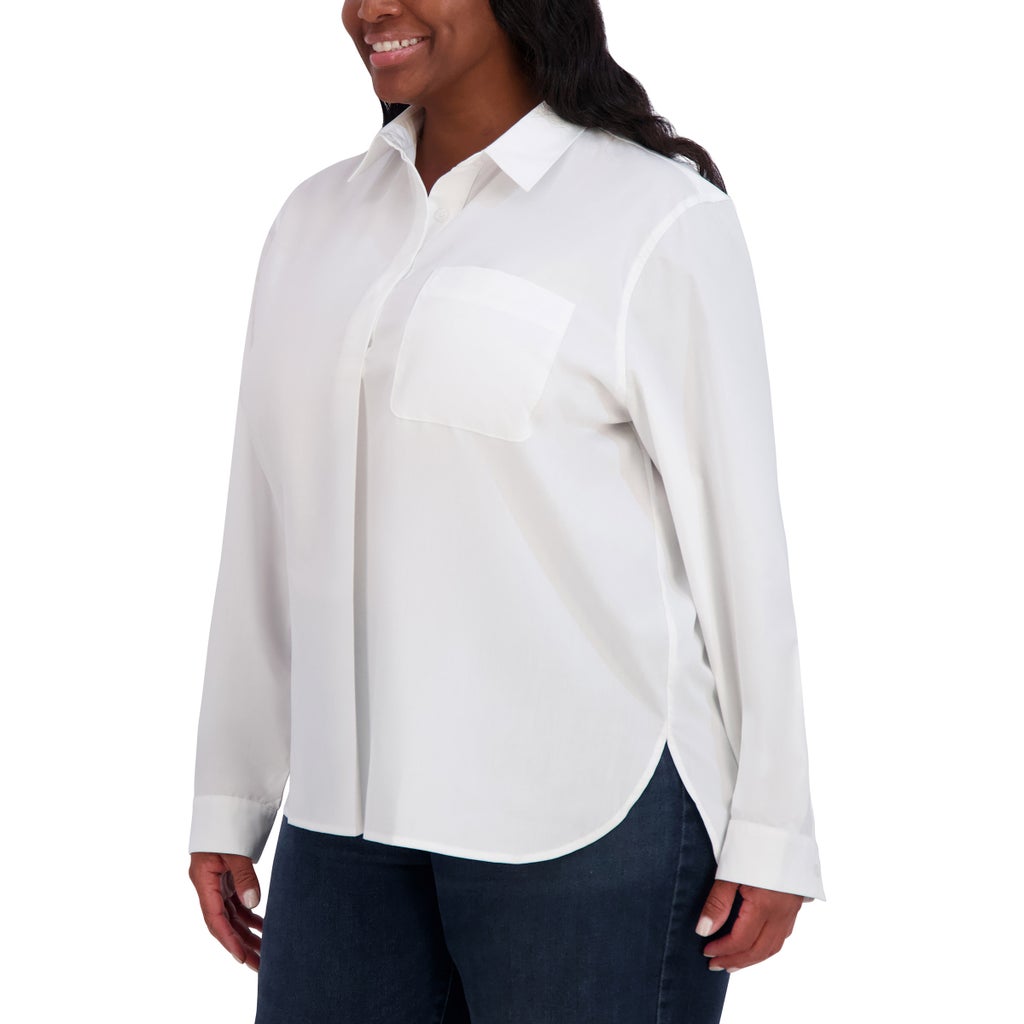 French Connection Women's Henley Blouse