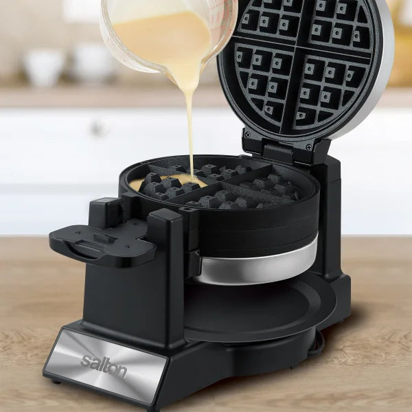 Salton Rotating Double Belgian Waffle Maker