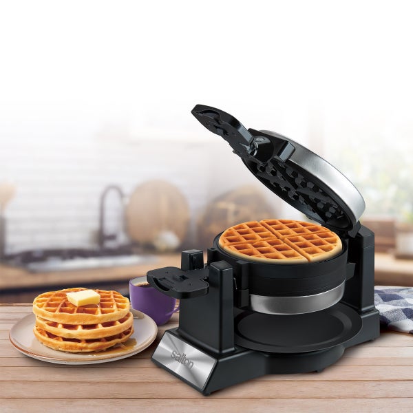 Salton Rotating Double Belgian Waffle Maker