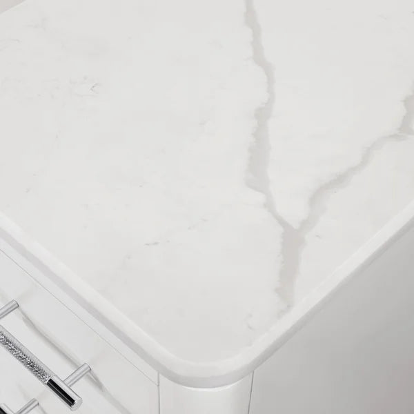 Loxley Rowe Venice Vanity in White with Quartz Top