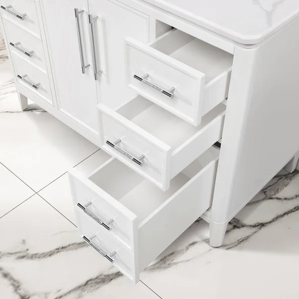 Loxley Rowe Venice Vanity in White with Quartz Top