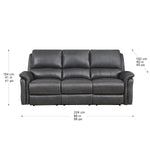 Prospera Home Marner Top grain Leather Power Reclining Sofa and Chair