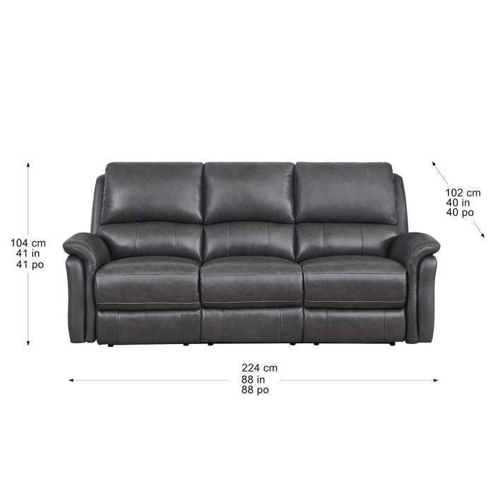 Prospera Home Marner Top grain Leather Power Reclining Sofa and Chair