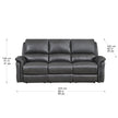 Prospera Home Marner Top grain Leather Power Reclining Sofa and Chair