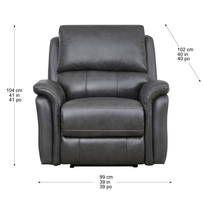 Prospera Home Marner Top grain Leather Power Reclining Sofa and Chair