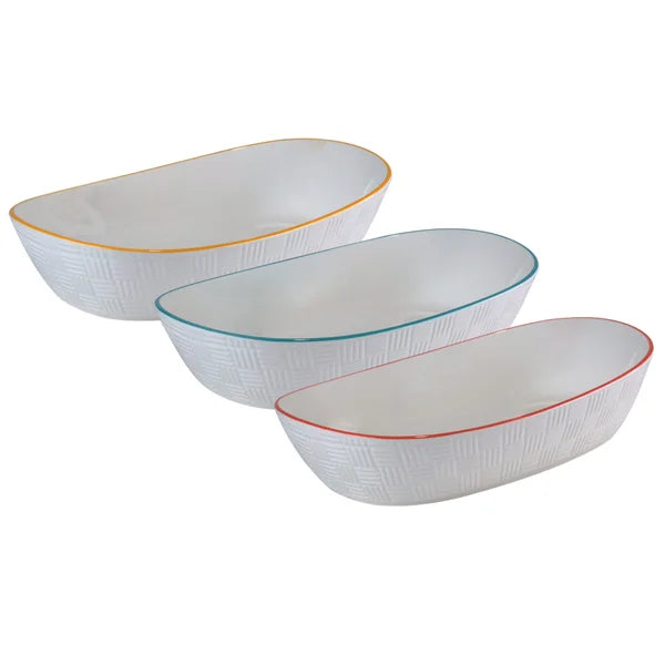 Rectangular Serving Bowls, 3-pieces