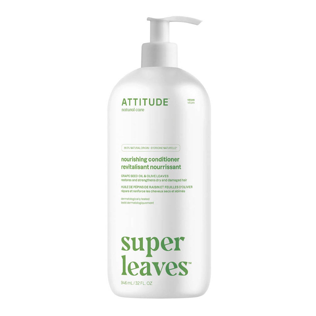 ATTITUDE Super Leaves Nourishing Shampoo and Conditioner, 2 x 946ml
