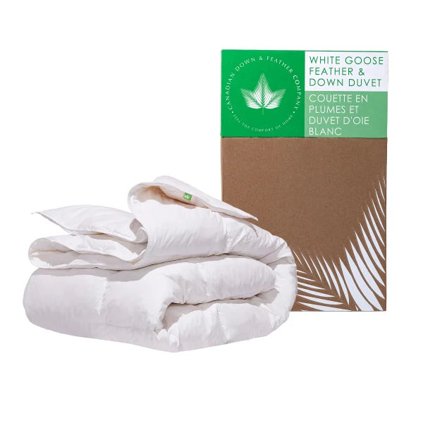 Canadian Down & Feather White Goose Feather & Down Duvet