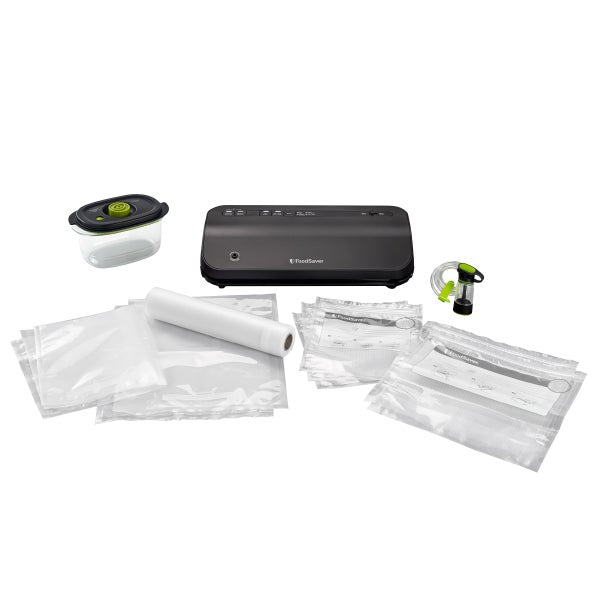 FoodSaver Vacuum Sealer Kit with Bags, Rolls and Marinate Container