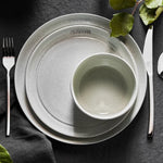 Staub Dining Line White Truffle Stoneware Dinnerware Set, 12-pieces
