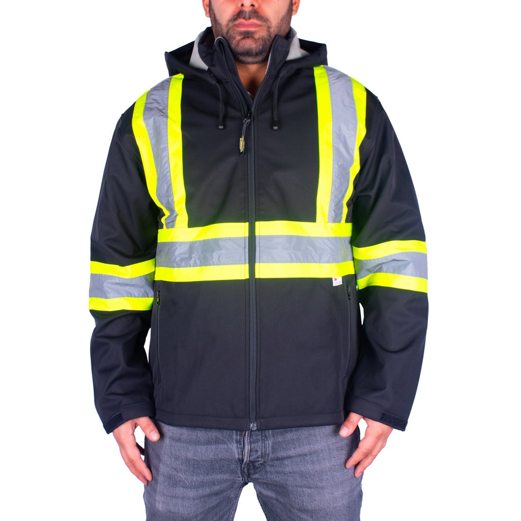Holmes High-visibility Softshell Jacket - Black