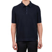 United Colors of Benetton Men's Short Sleeve Polo Sweater - Blue