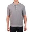 United Colors of Benetton Men's Short Sleeve Polo Sweater - Grey