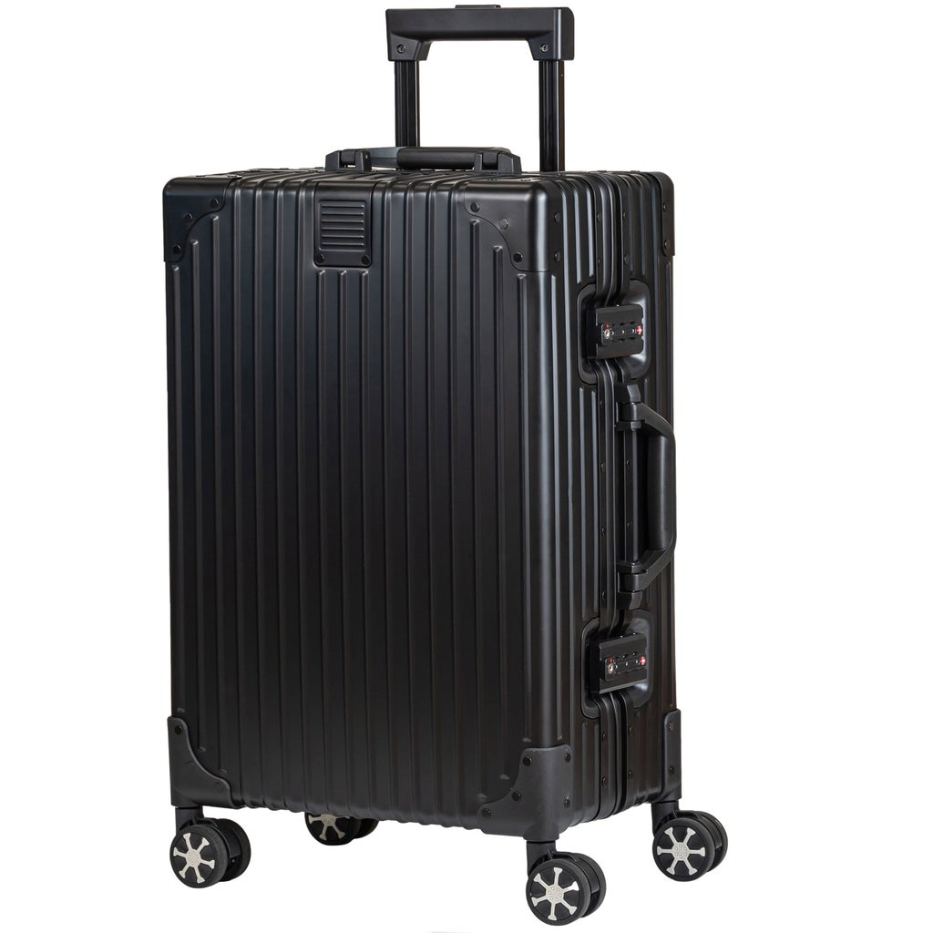 Champs Elite Collection Aluminum Carry-on - Black