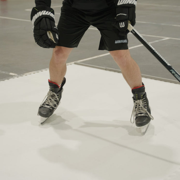 Winnwell Skateable White Hockey Tiles, 10-pack