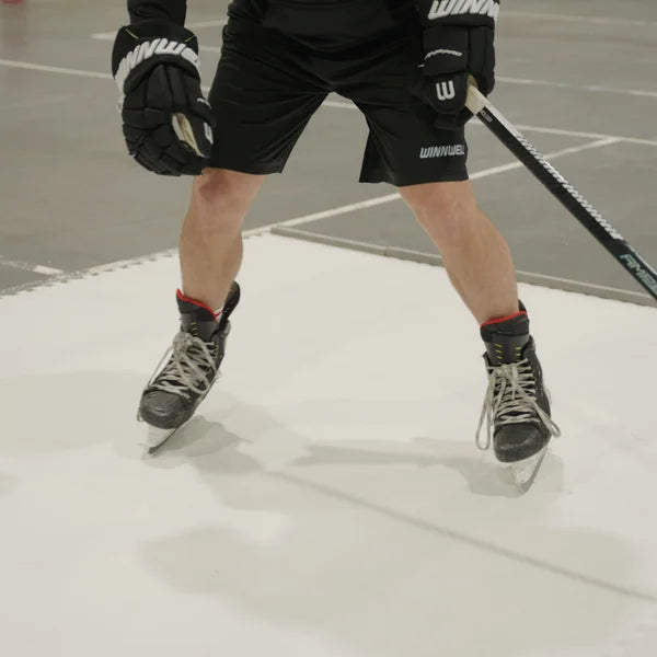 Winnwell Skateable White Hockey Tiles, 10-pack