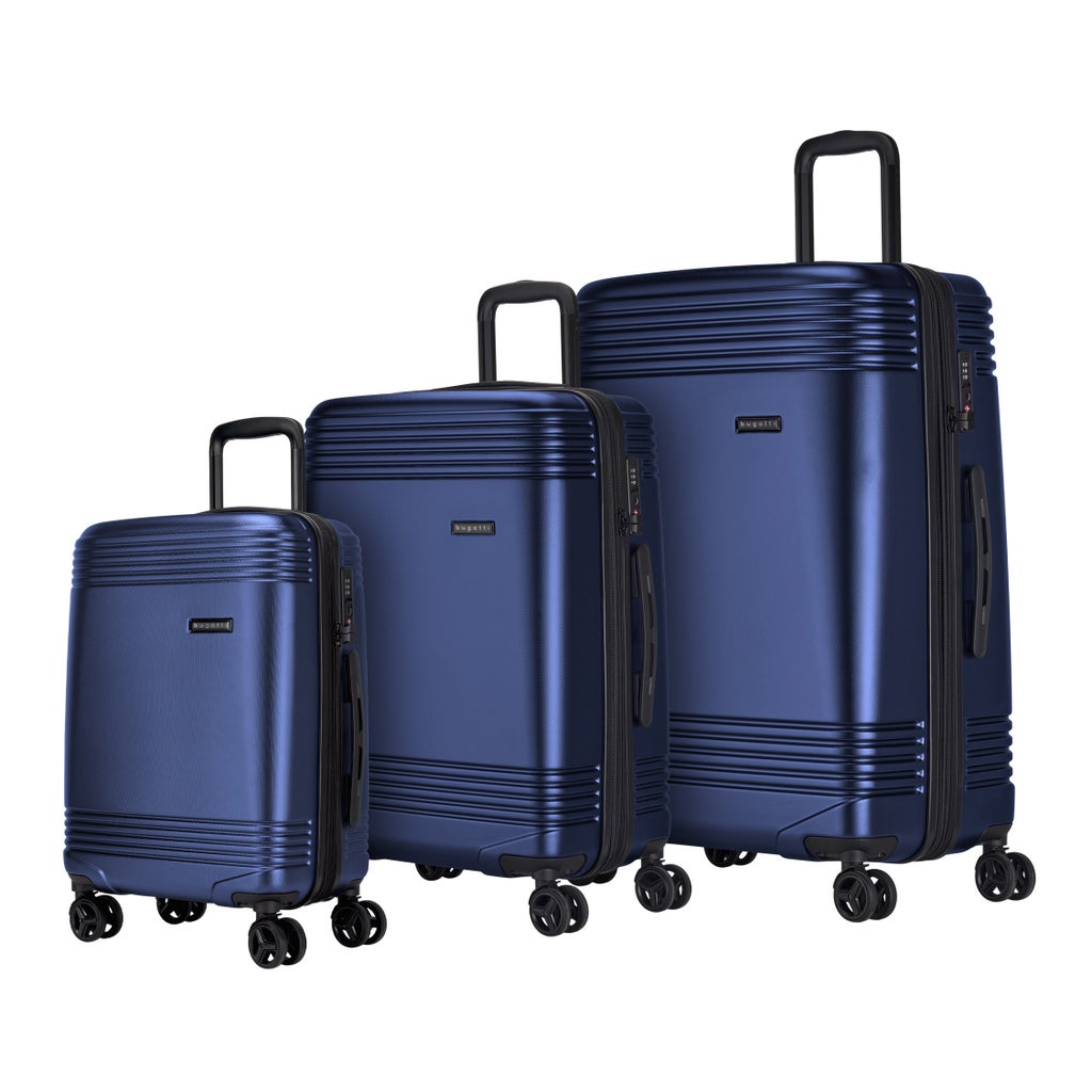 Bugatti Nashville 3-piece Hardside Luggage Set - Navy