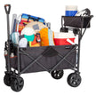 Mac Sports Deluxe Push Pull Folding Wagon with Brakes