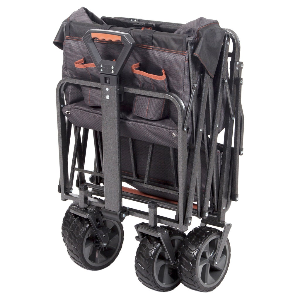 Mac Sports Deluxe Push Pull Folding Wagon with Brakes