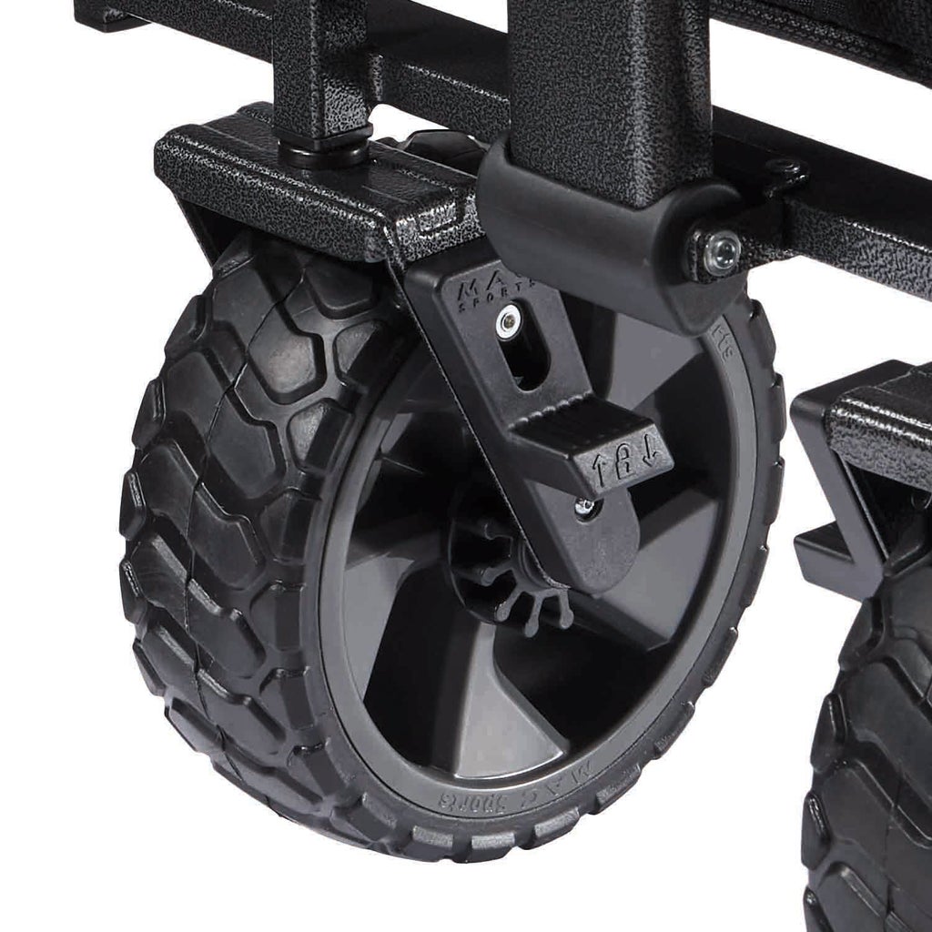 Mac Sports Deluxe Push Pull Folding Wagon with Brakes