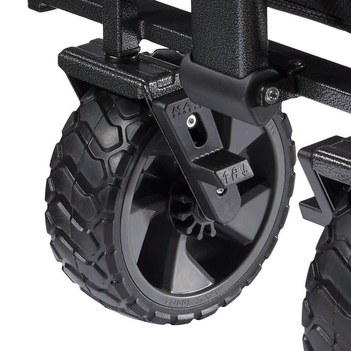 Mac Sports Deluxe Push Pull Folding Wagon with Brakes