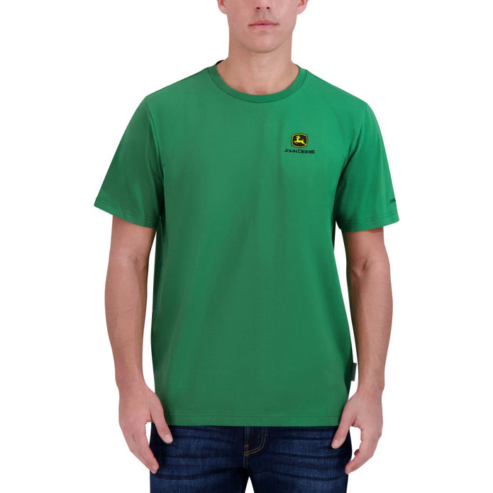 John Deere Men's Short Sleeve Embroidered Logo T-Shirt - Green