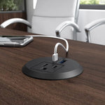 Office Pro Strive L-shaped Desk with Rolling File Cabinet