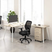 Office Pro Strive L-shaped Desk with Rolling File Cabinet
