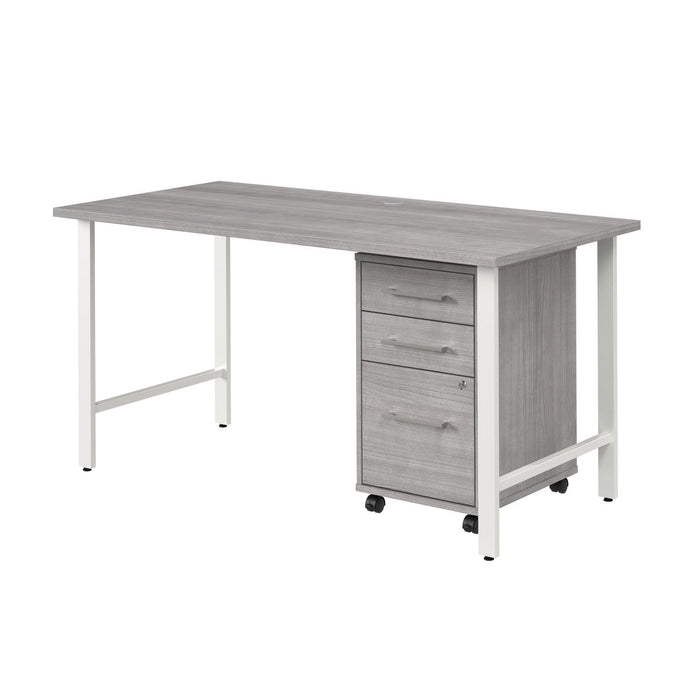 Bush Furniture Office Pro Havin Computer Desk with Mobile File Cabinet